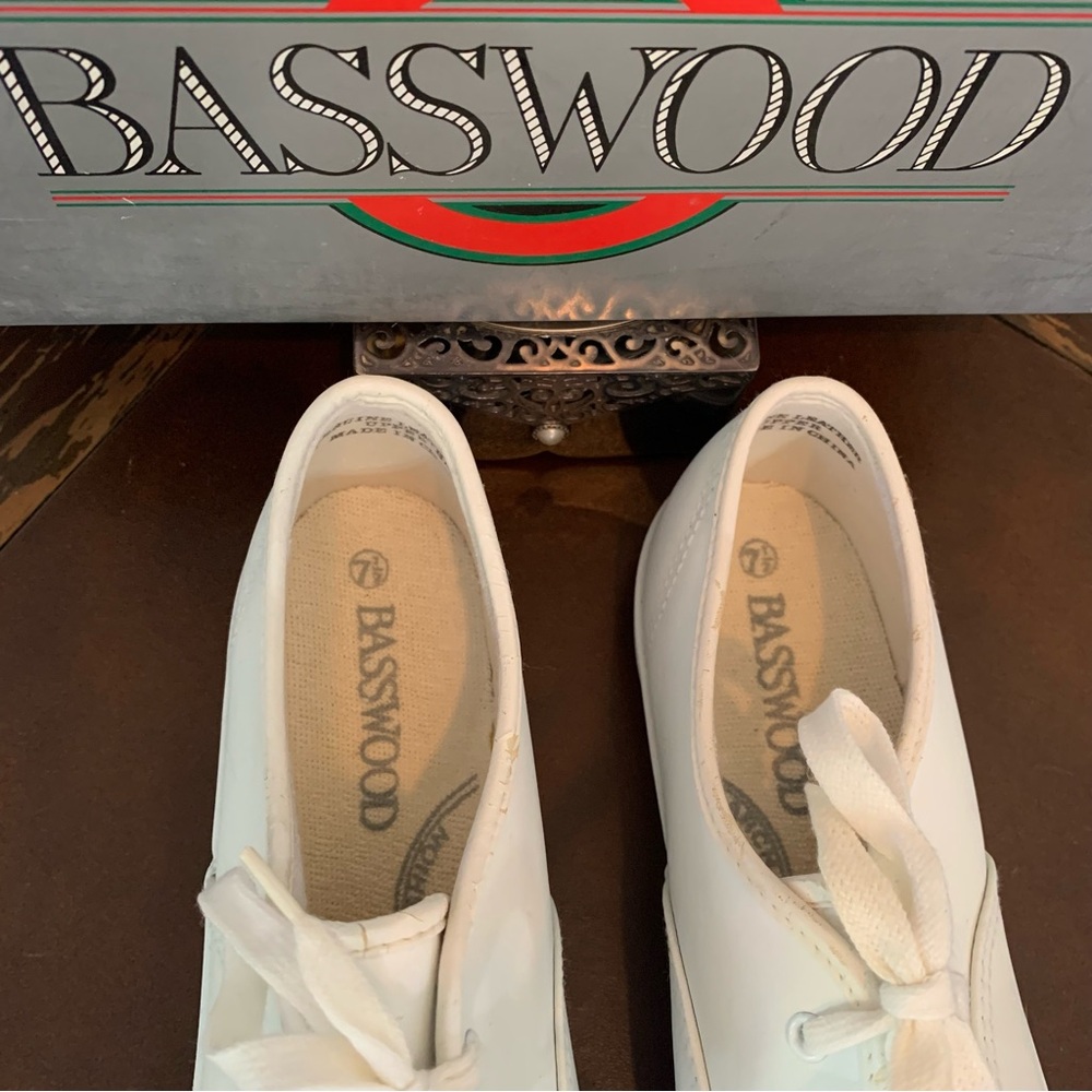 NEW Vintage 1993 Basswood Leather Oxford Sneakers - Picture 8 of 12